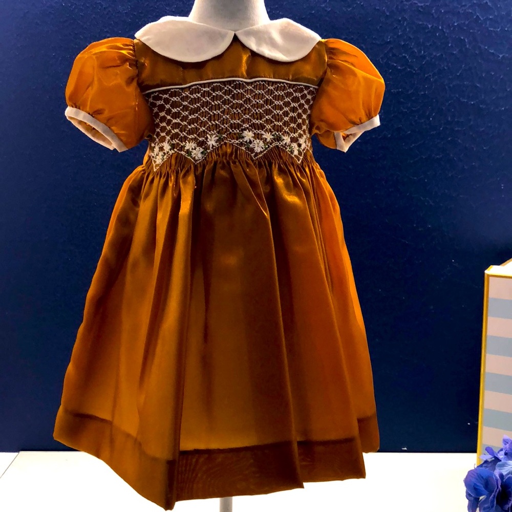 Italian Destin hand smocked dress